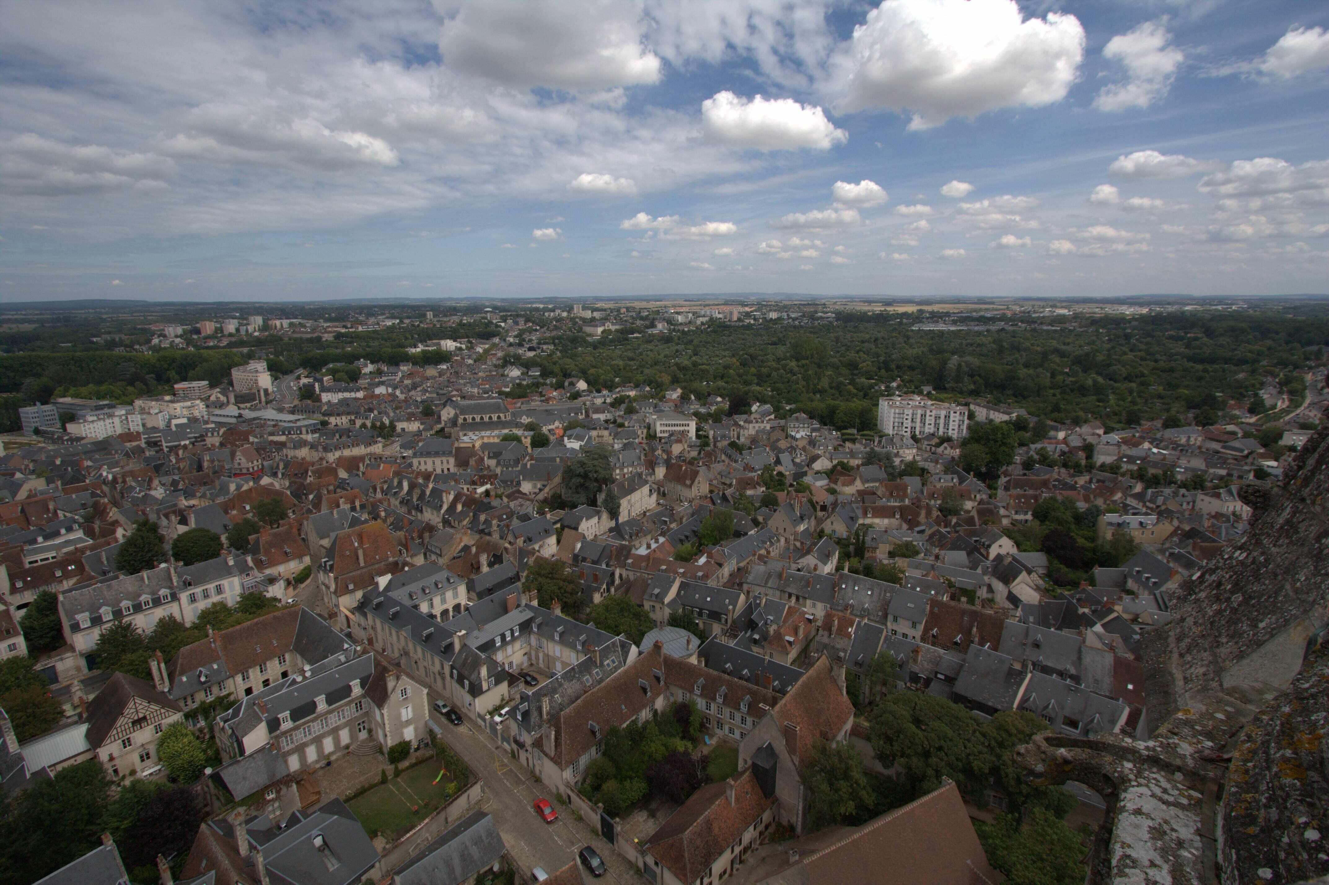 La vue depuis la tour nord