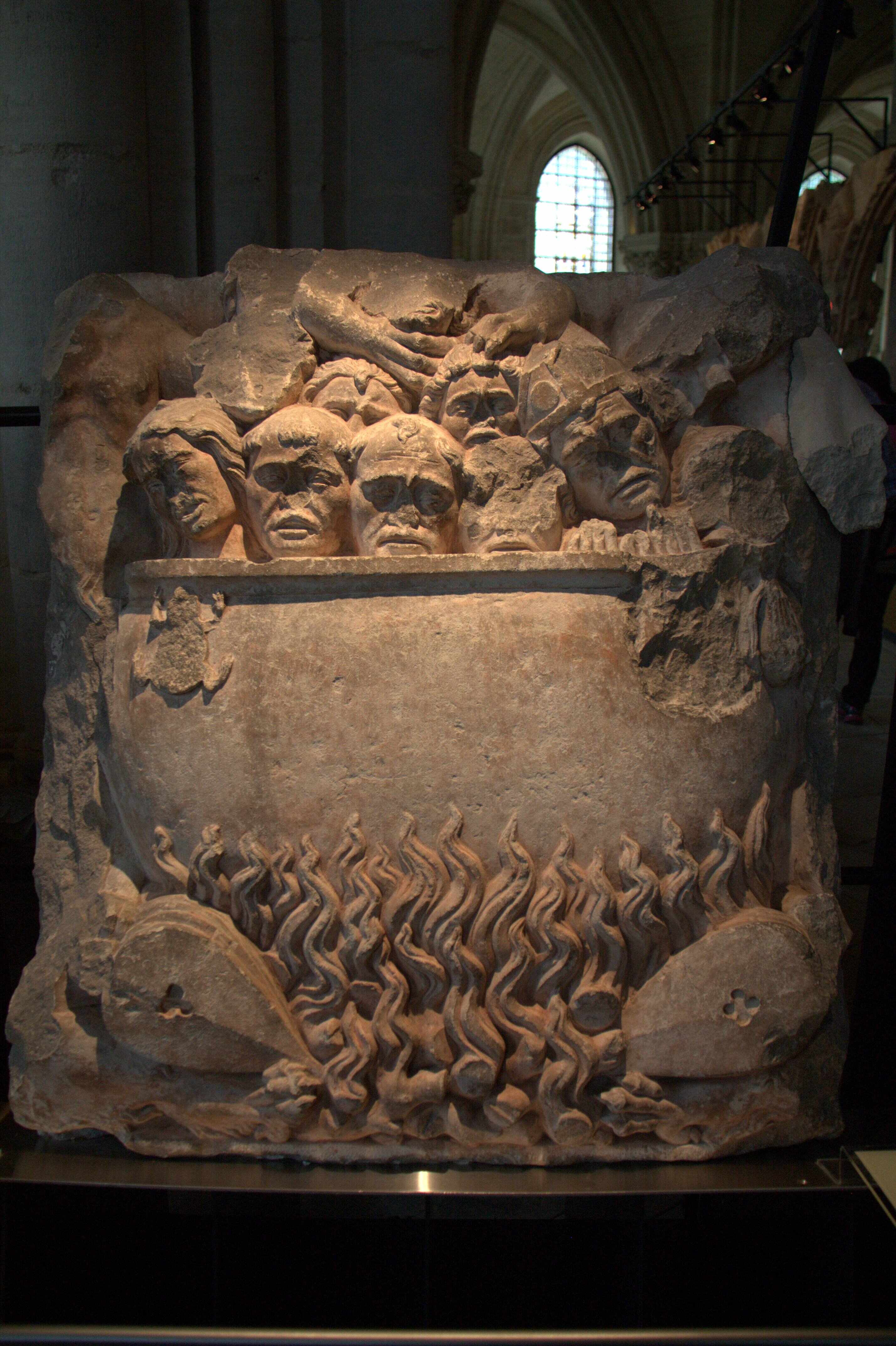 Le chaudron de l'Enfer, fragment du jubé