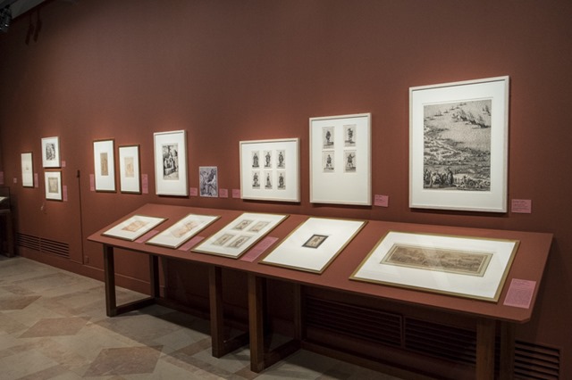 BNF, vue de l'exposition Dessins Français du XVIIème siècle