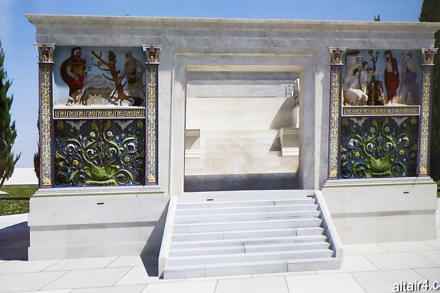 Reconstituion de la polychromie del'Aras Paci