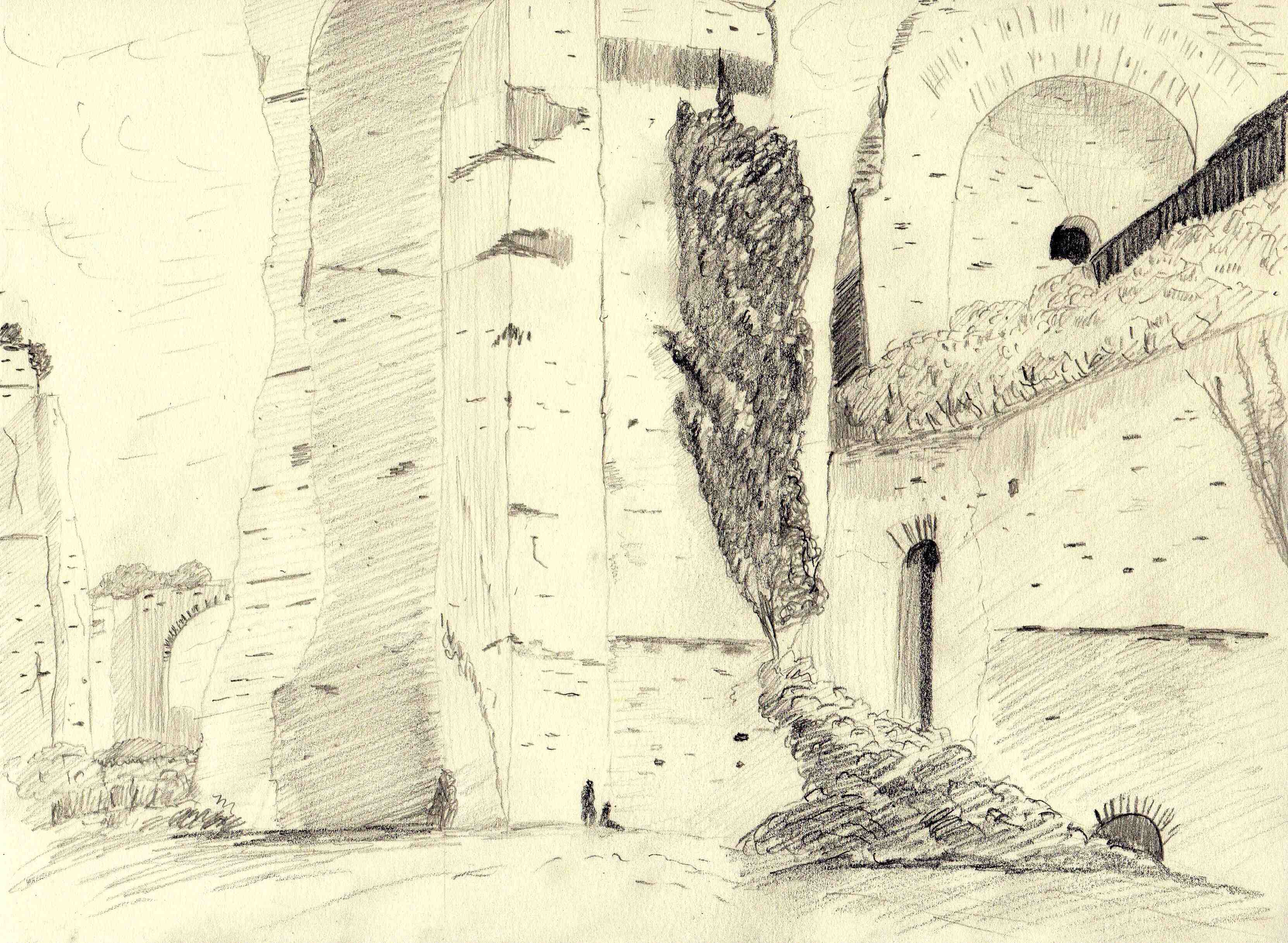 Rome, les ruines des bains de Caracalla , p215