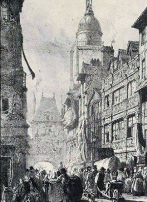 Richard Parthes Bonington, Rue du Gros Horloge.