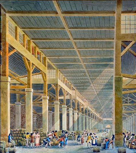 HalleVins-Auguste Hibon En 1804, c'est aussi l'inauguration en grande pompe (funèbre) du Père Lachaise suite à une décision impériale.