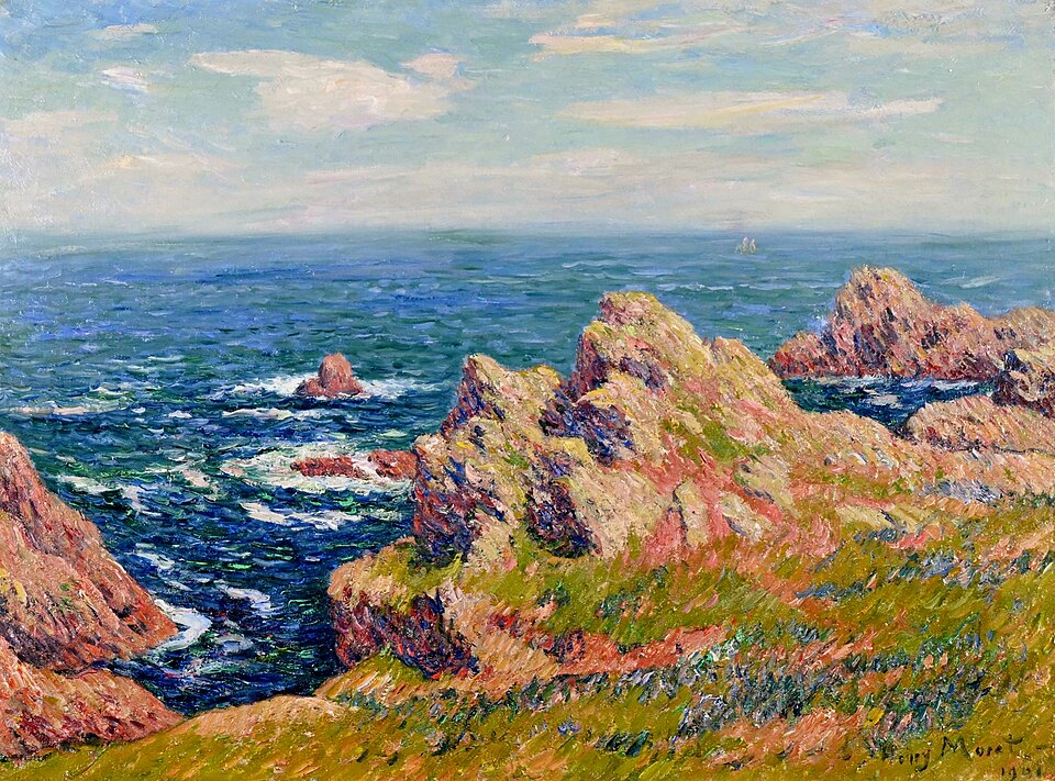 Henry Moret : Ouessant, pointe du Creach (1901). (wikipedia)