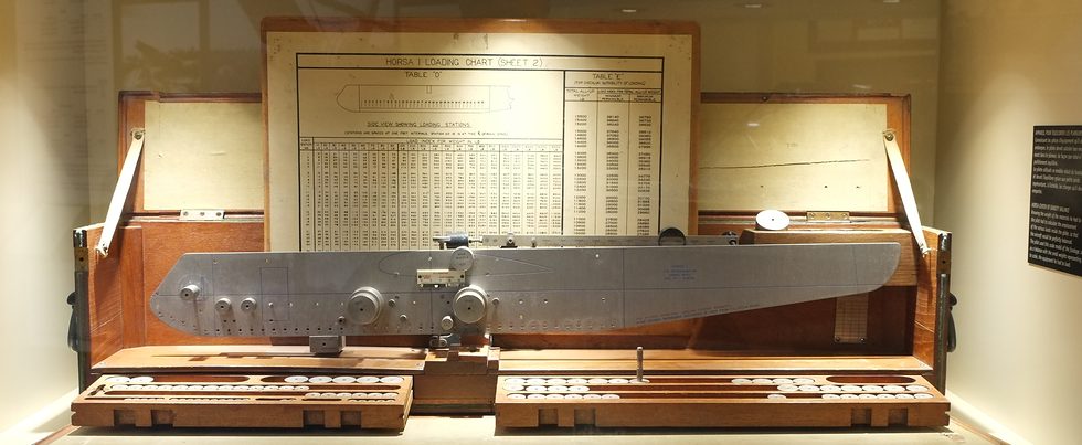 Le magnifique outil permettant de calculer l’équilibrage du planeur