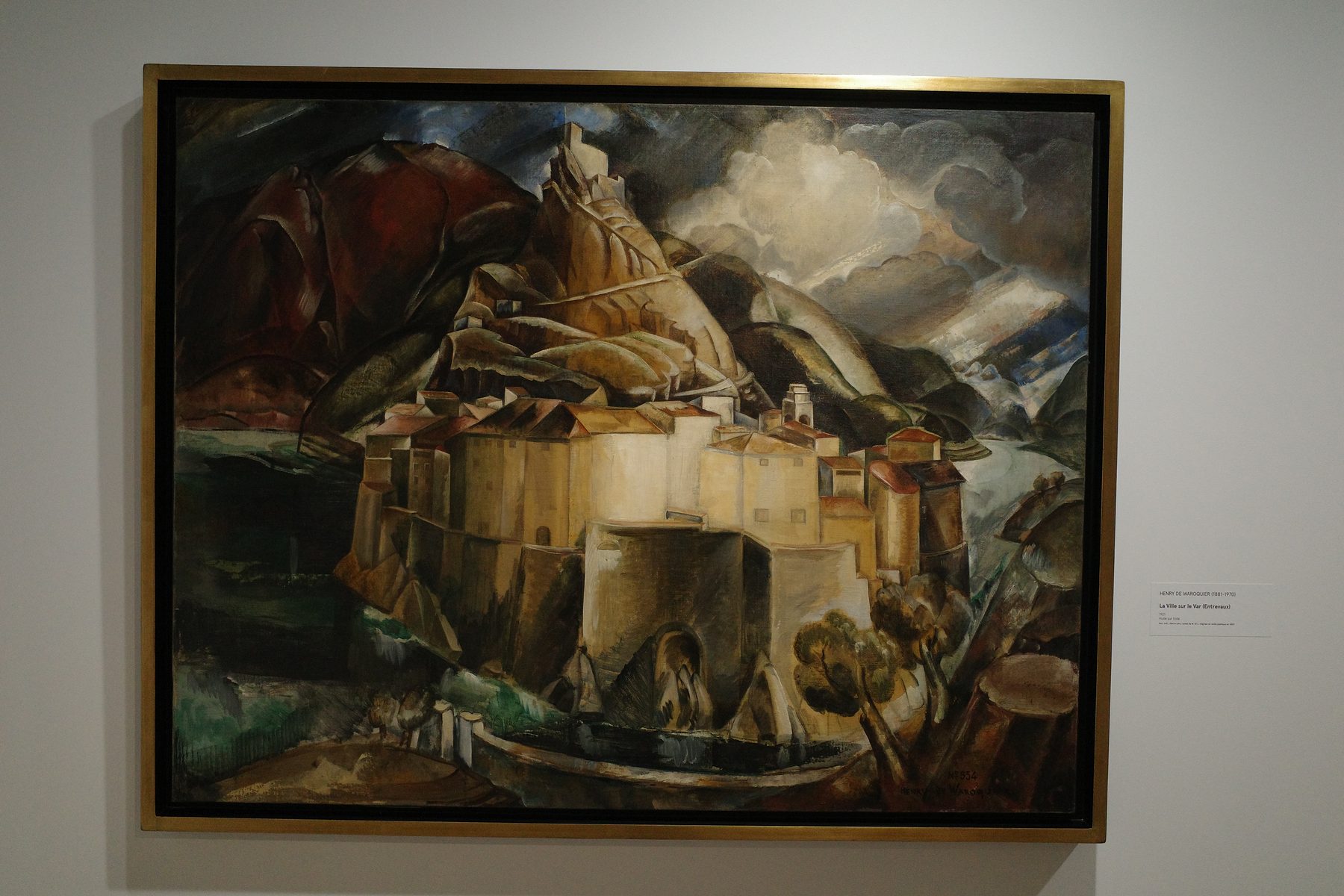 Mon coup de coeur : La ville sur le Var (Entrevaux) Henri de Waroquier