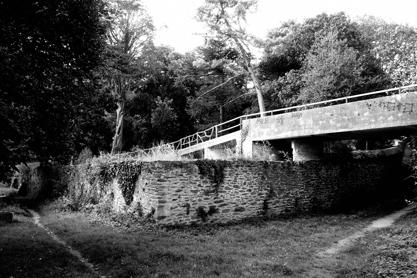 Au coin du parc, le chemin de gauche = la plage