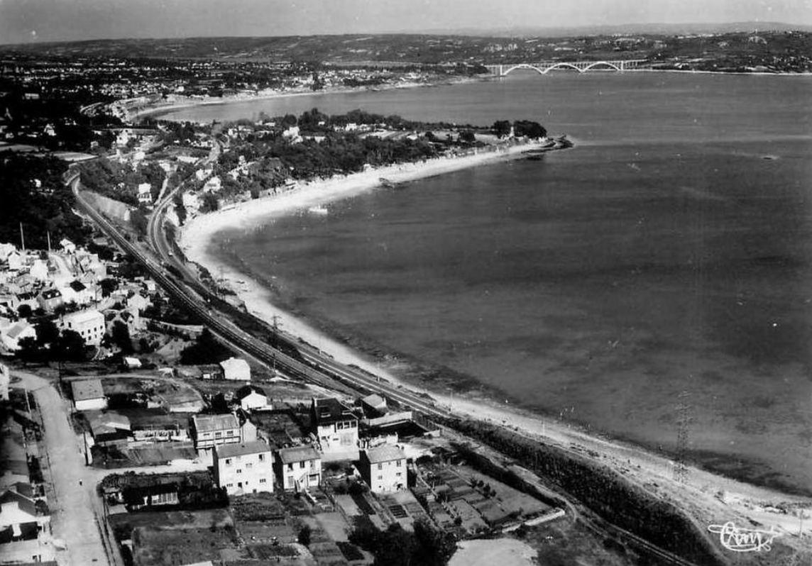 Vue générale, d'époque avant le remblaiement.