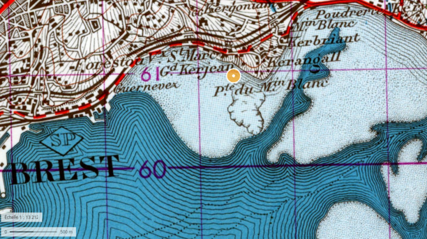 Carte 1950 (géoportail).