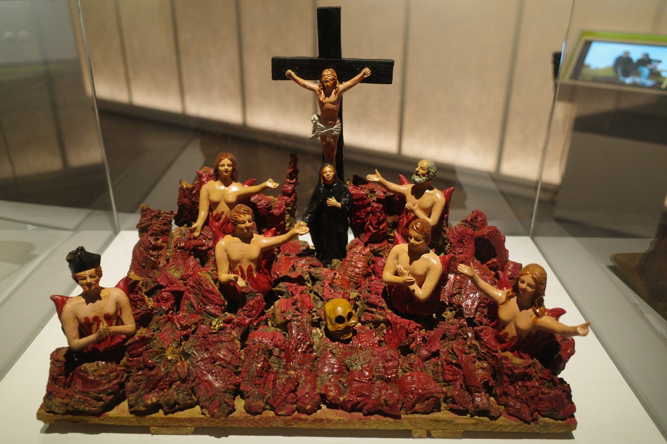 Saint Kitsch priez pour nous. Chapelle des âmes de purgatoire, Naples début XXème siècle.