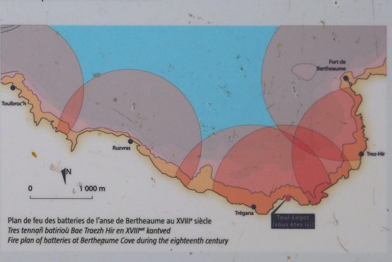 Plan de feux de l'anse de Bertheaume