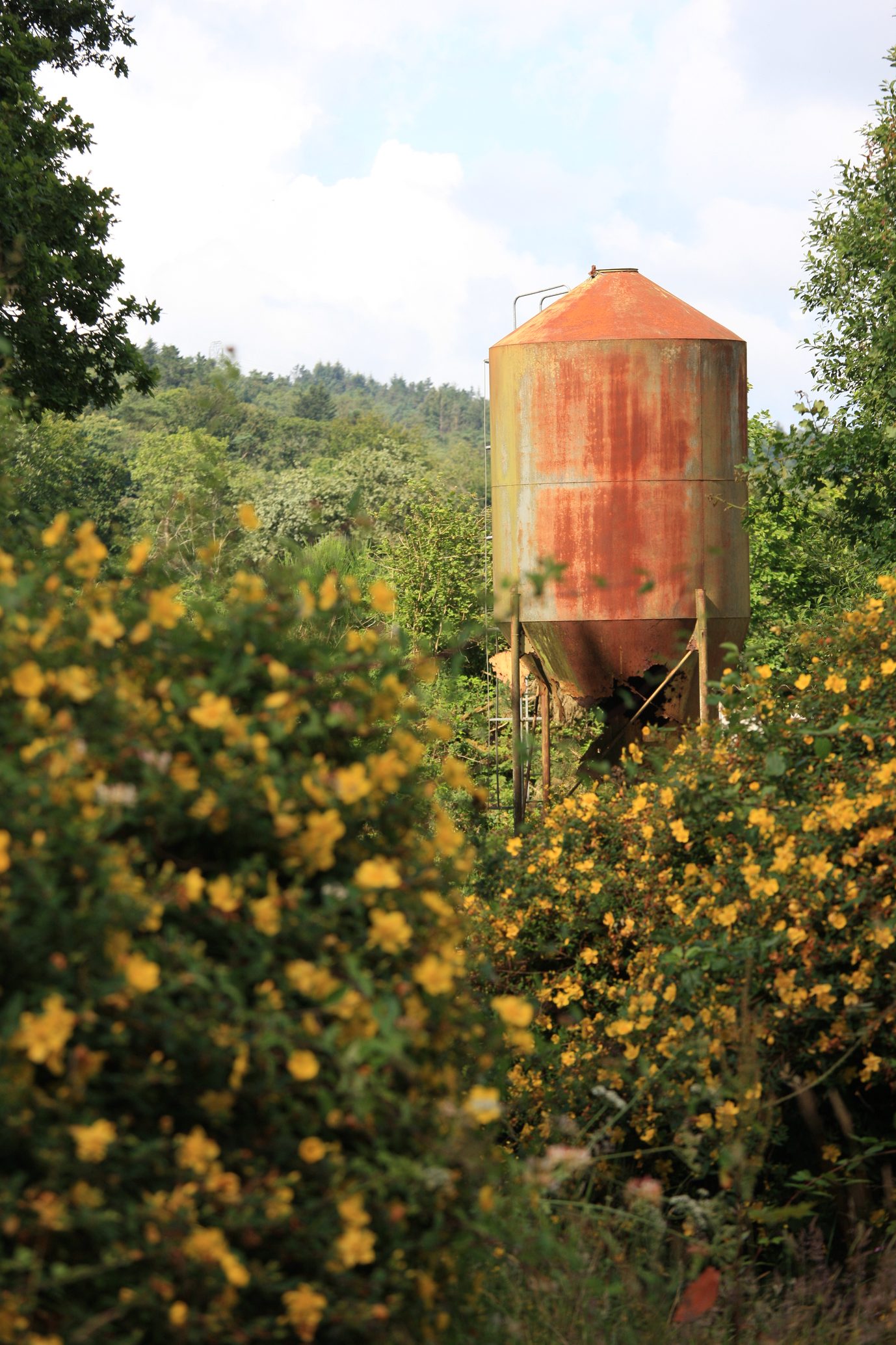 Oui j'aime bien les silos rouillés aussi, ne jugez pas.