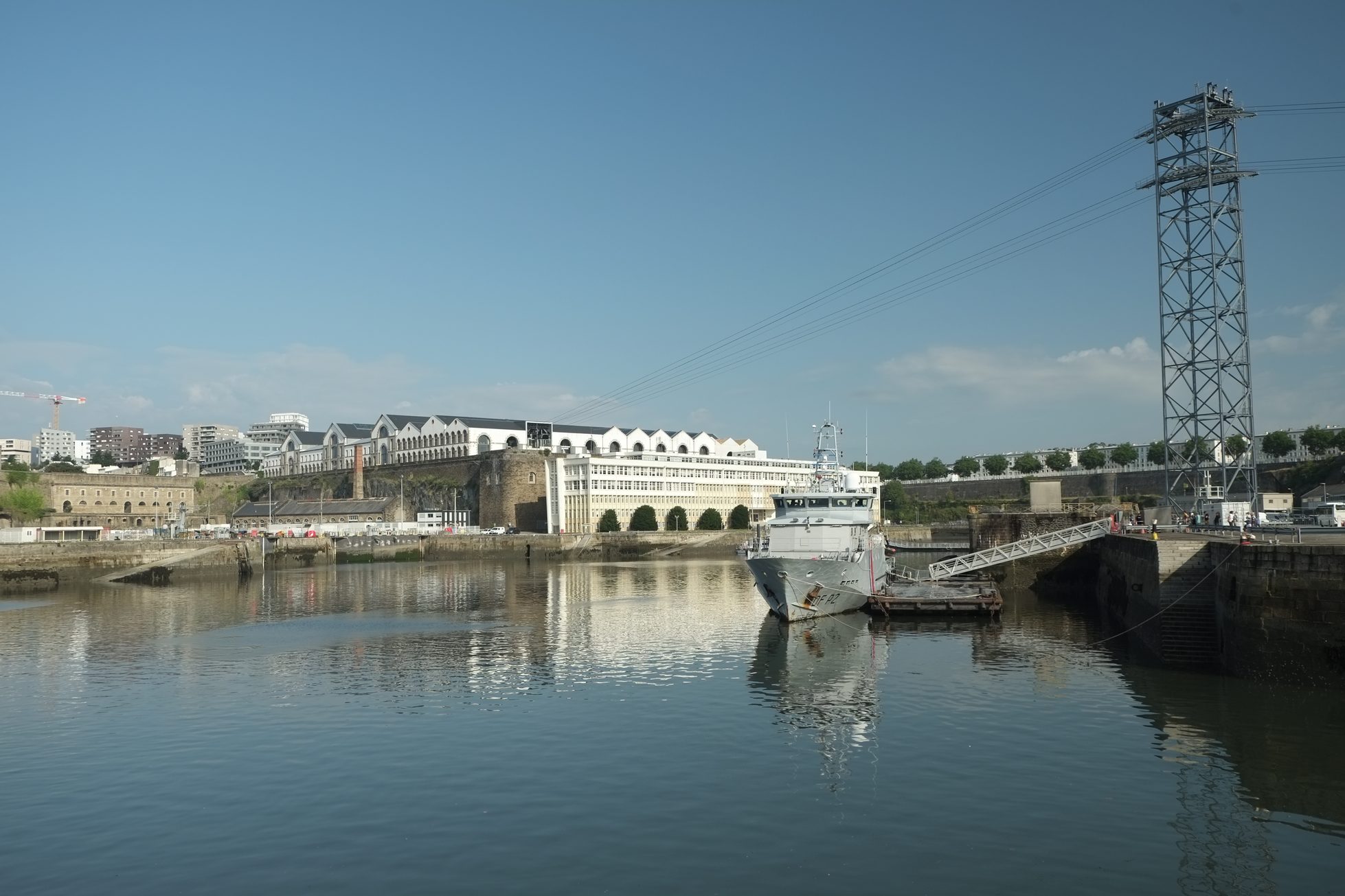 La Kermorvan avec les Capucins et le pylône du téléphérique