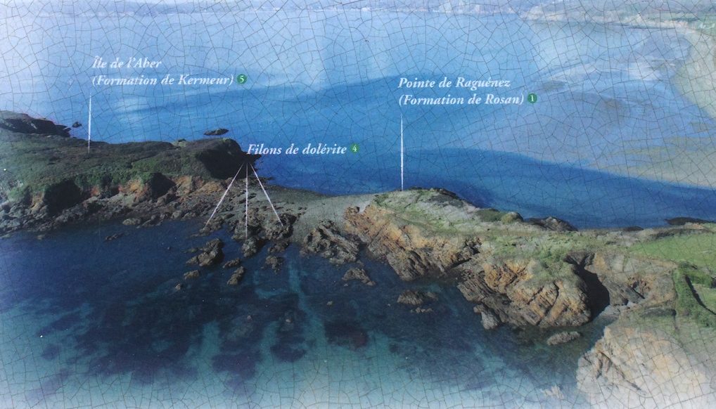 Vue aérienne de l'île de l'Aber