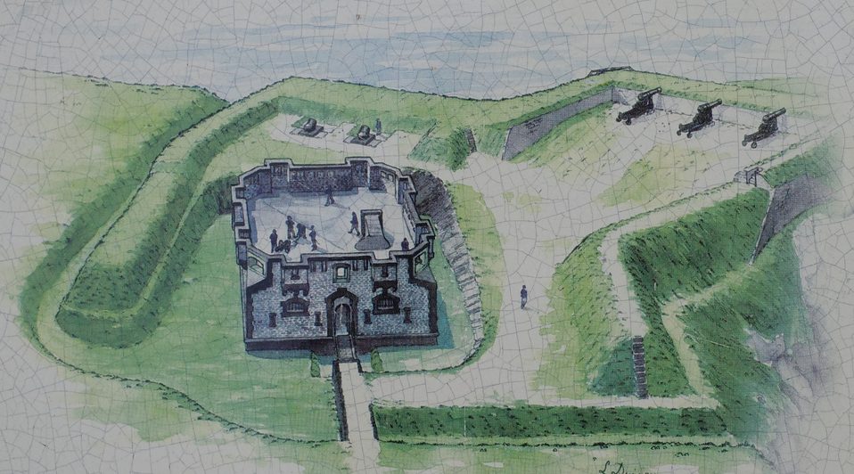 Fort de l'Aber, vue d'artiste