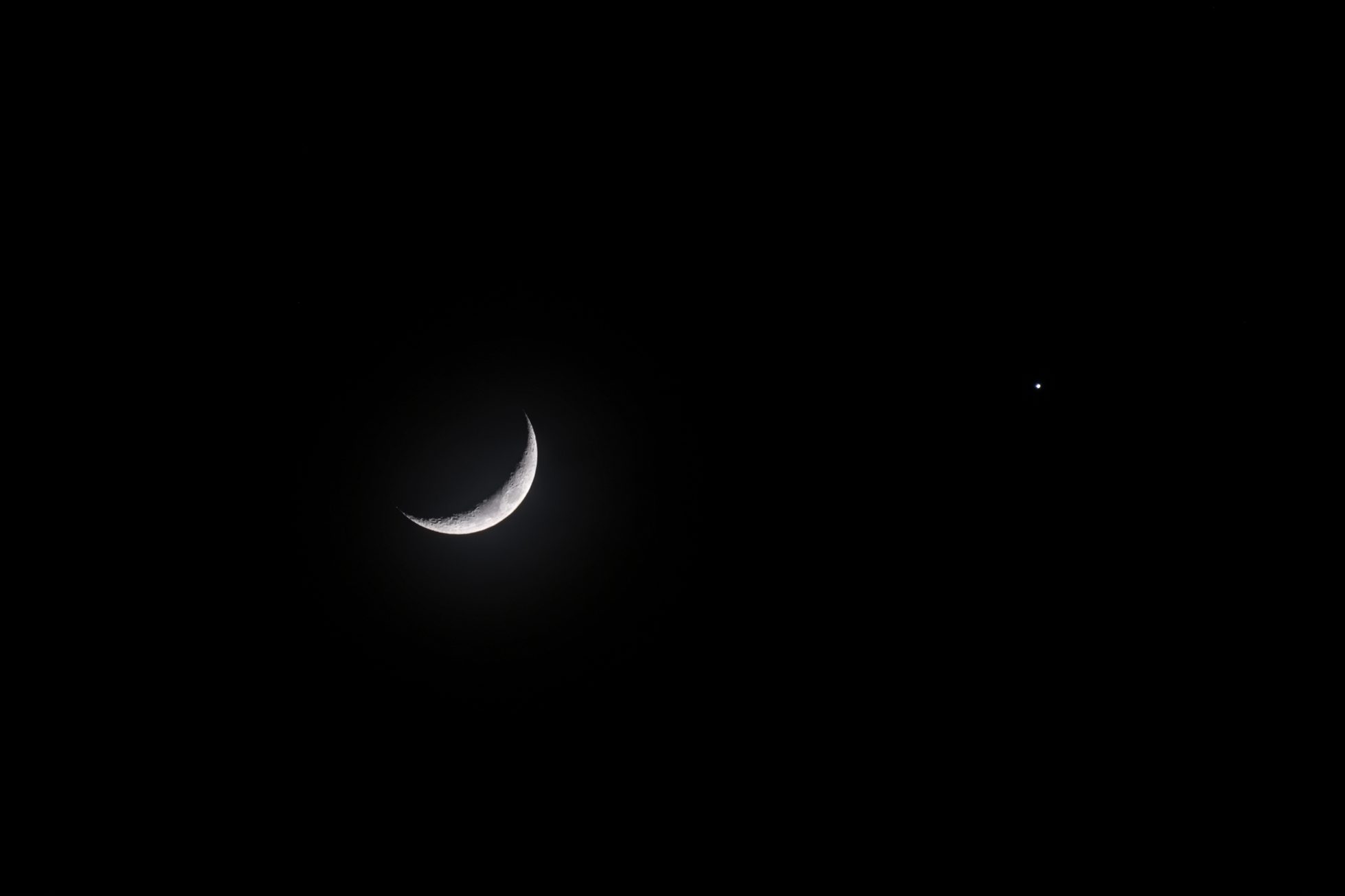 Rapprochement Lune/vénus (Fuji XPro1 Xf70-300)