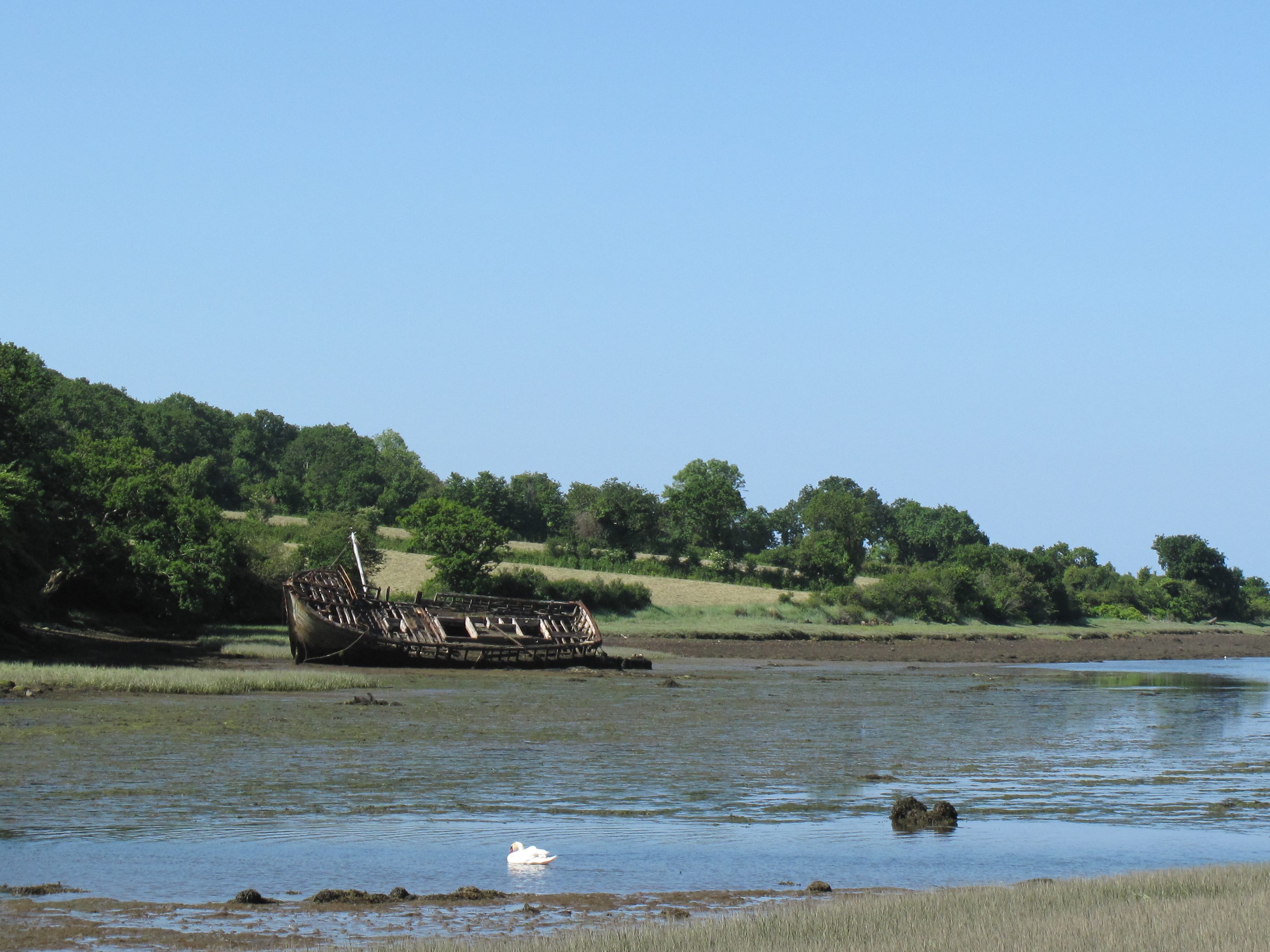 Epave dans l'anse de l'Auberlac'h