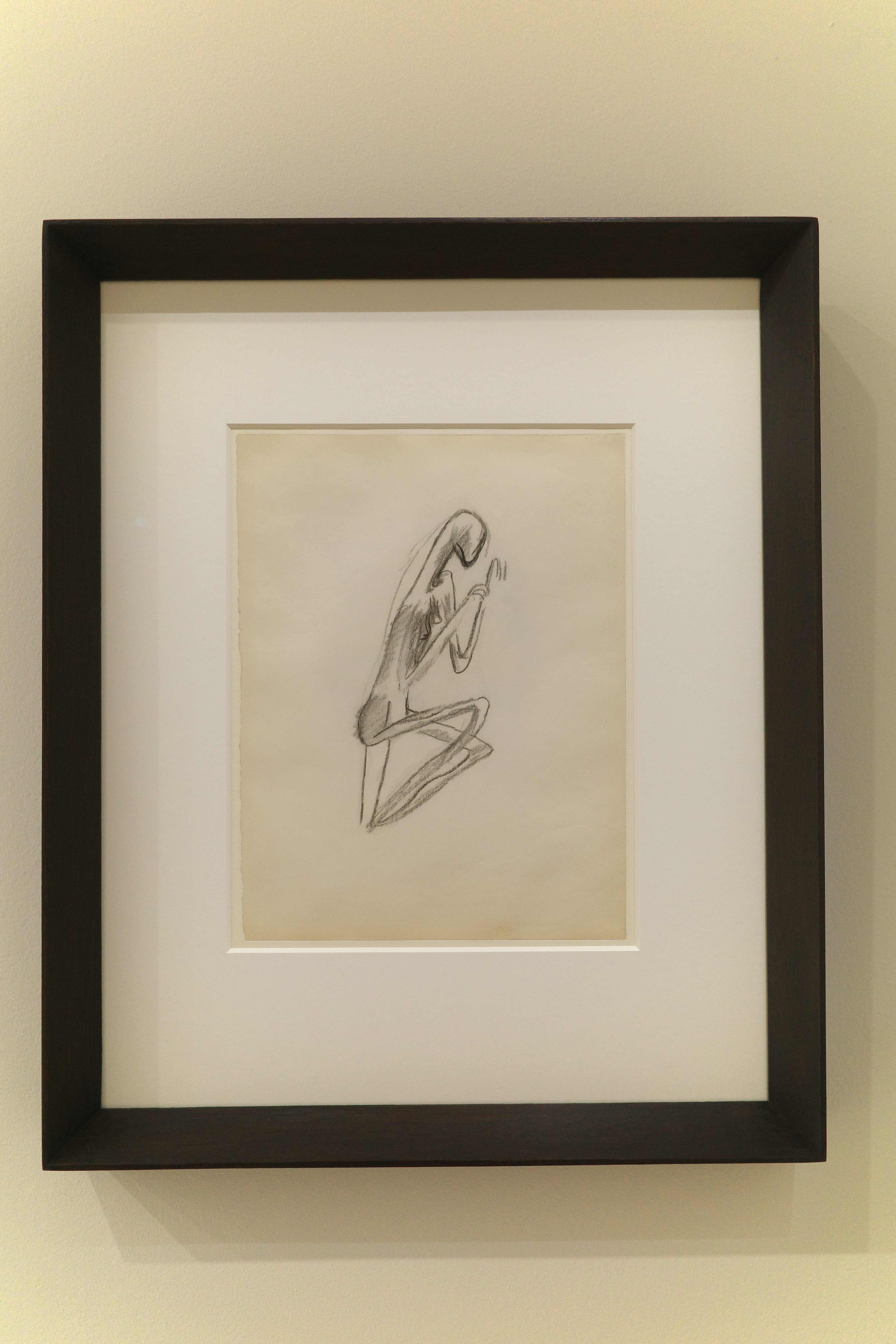 Germaine Richier, Etude pour la mante, 1946, fusain