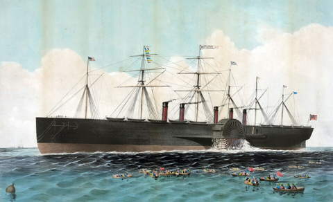 Le SS Great Eastern (1858, Charles Parsons)