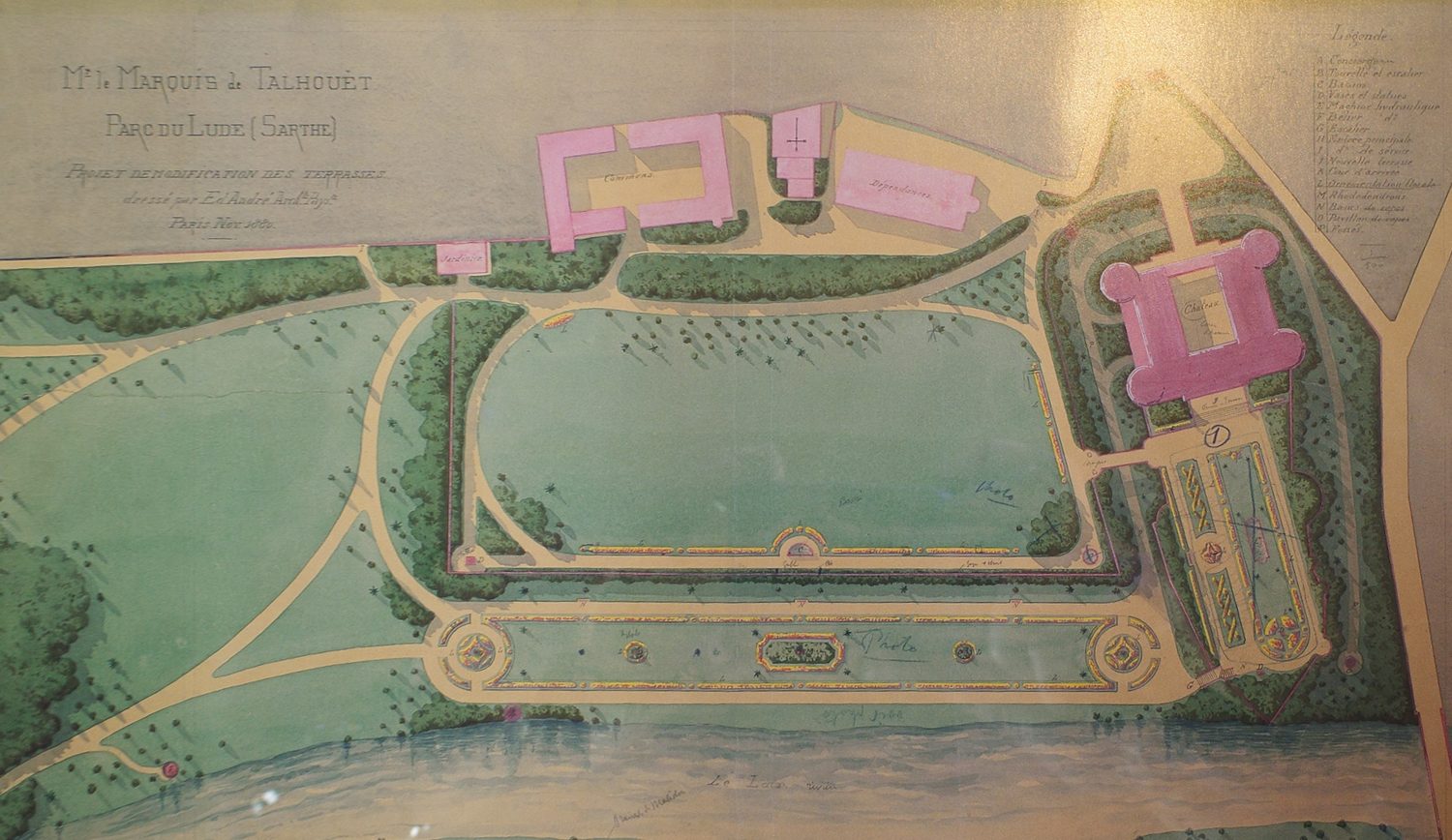 Le plan du château et parc